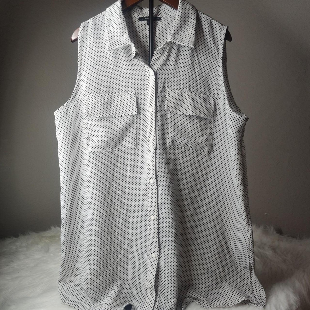 Adriana Papell Women's White Blouse